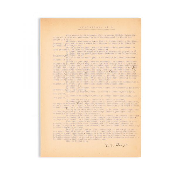 Dumitru D. Roșca, Autobiografie, colecție de documente, 1949 - 1962