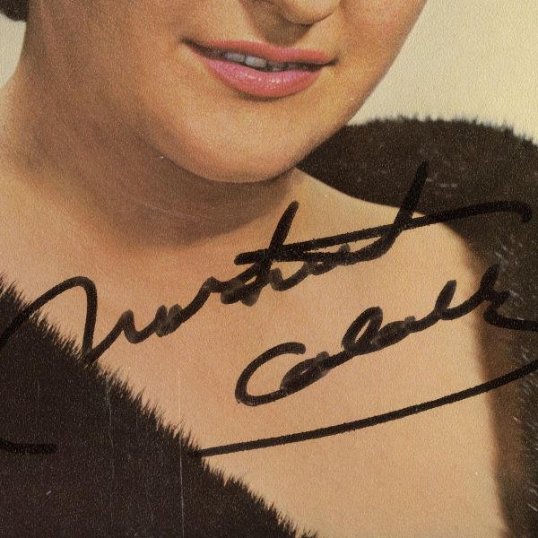 Montserrat Caballé, Puccini: Arias, disc de vinyl, cu autograf