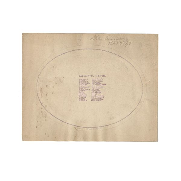 Regii Europei, fotografie de epocă, cca. 1868