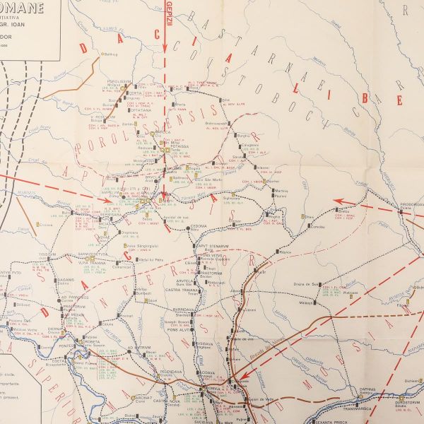 Harta militară a Daciei Romane, 1940 