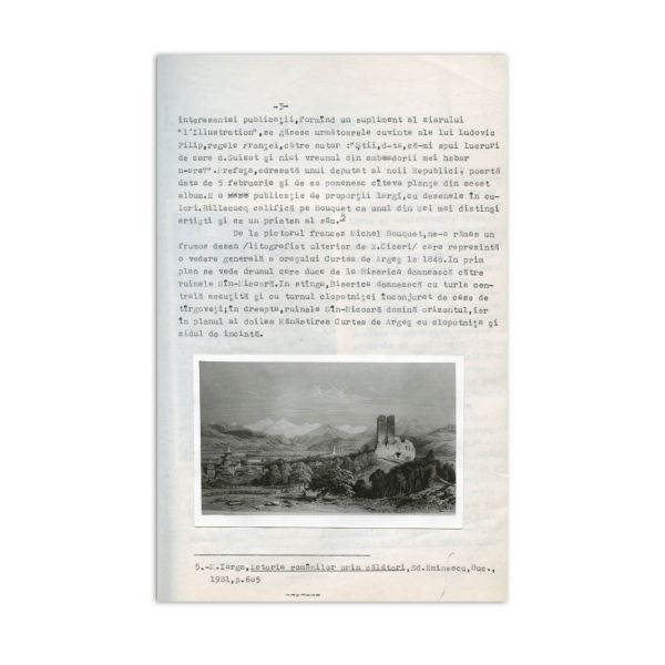 Nicolae Moisescu, dactilograma lucrării „Curtea de Argeș în spiritualitatea românească”, cu o prefață semnată olograf de Șerban Cioculescu