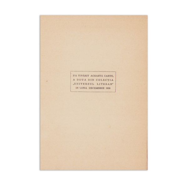 Sașa Pană, Diagrame + Constant Tonegaru, Plantații + Virgil Carianopol, Frunzișul toamnei mele + Virgil Gheorghiu, Tărâmul celălalt + George Silviu, Înfrângeri, 1930-1940