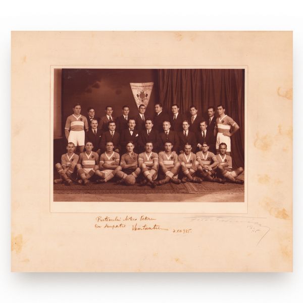 Echipa de fotbal Monitorul Oficial, fotografie de epocă, 1935