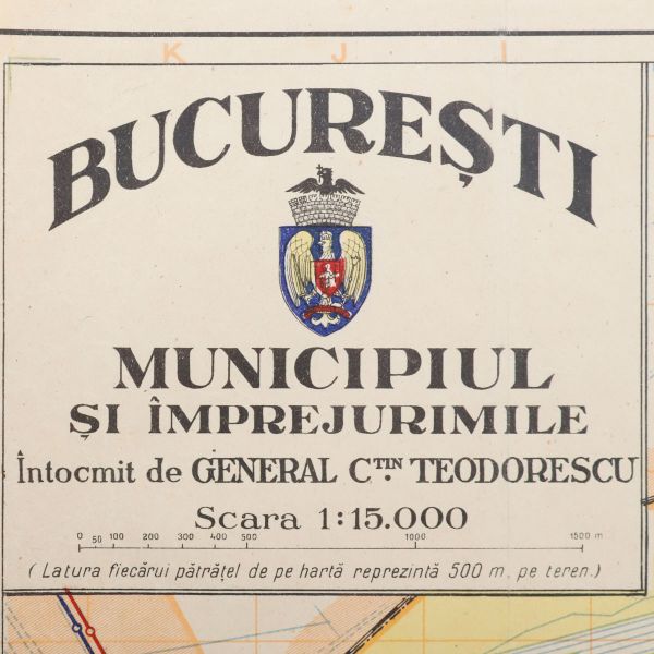 Planul general al municipiului București și împrejurimile 