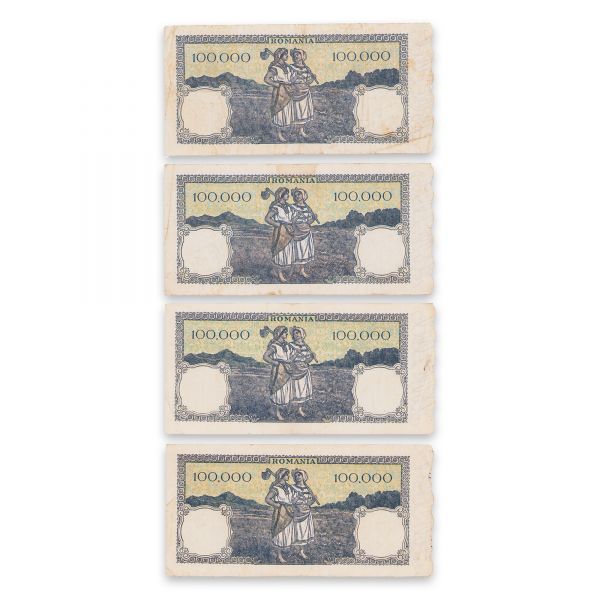Una sută mii lei, 4 bancnote din 1945