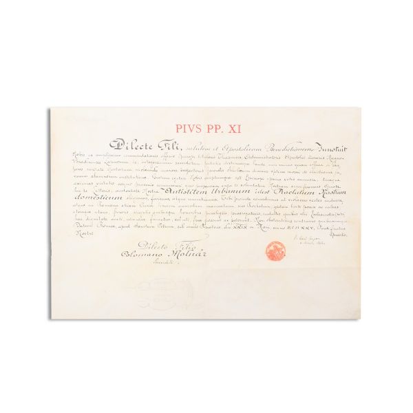 Molnar Coloman, fotografie + decret papal 