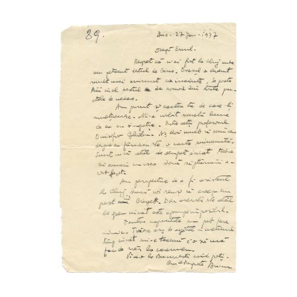 Bucur Țincu, două scrisori către Emil Cioran, 1936-1937