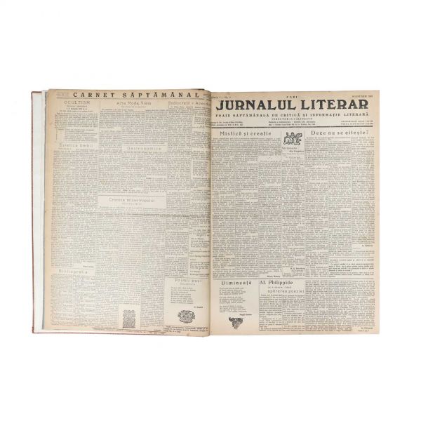 Publicația „Jurnalul Literar”, Anul I, 1939 - George Călinescu