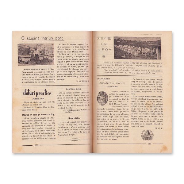 Buletinul Apicultorilor, 17 numere, 1937-1940 + România Apicolă, 3 numere, 1947-1948