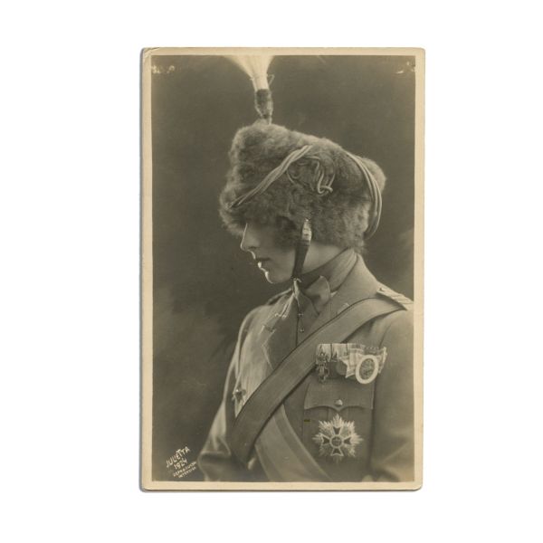Regele Ferdinand I și principesa Maria, două fotografii tip carte poștală