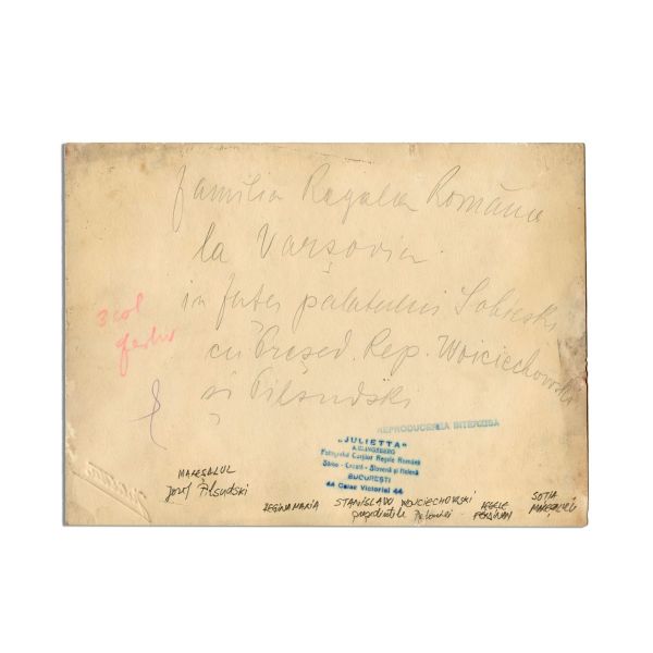 Vizita regelui Ferdinand I şi a reginei Maria în Polonia, fotografie de epocă, atelier Julietta, 1923