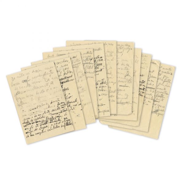Emil Cioran, manuscris de 18 pagini - Cartea Amăgirilor