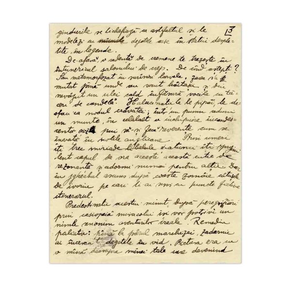 Sașa Pană, Onomastica salcâmilor, șapte file manuscris dedicate Colombei Voronca, 23.8.1930