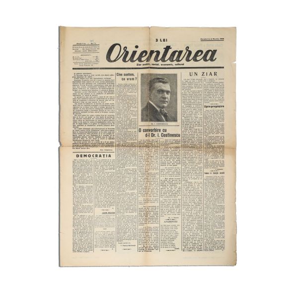 Publicația „Orientarea”, Anul I, Nr. 1, 4 martie 1928