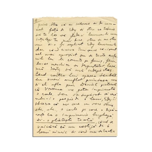 Gheorghe Dinu (Stephan Roll), scrisoare către Medi Dinu