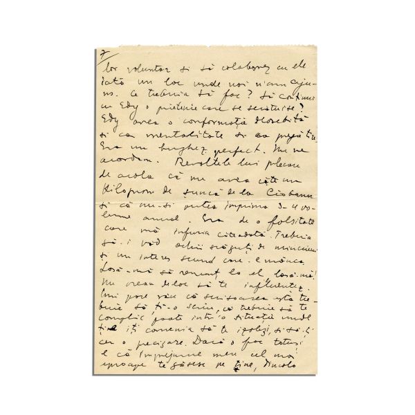 Gheorghe Dinu (Stephan Roll), scrisoare către Medi Dinu