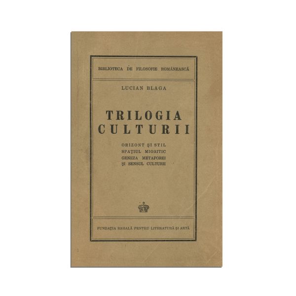 Lucian Blaga, Trilogia culturii, 1935 - exemplar bibliofil