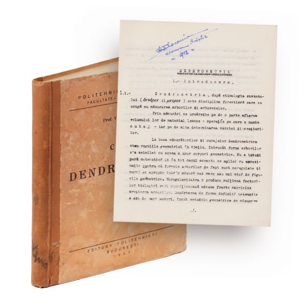 Prof. V. N. Stinghe, Curs de dendrometrie, 1942