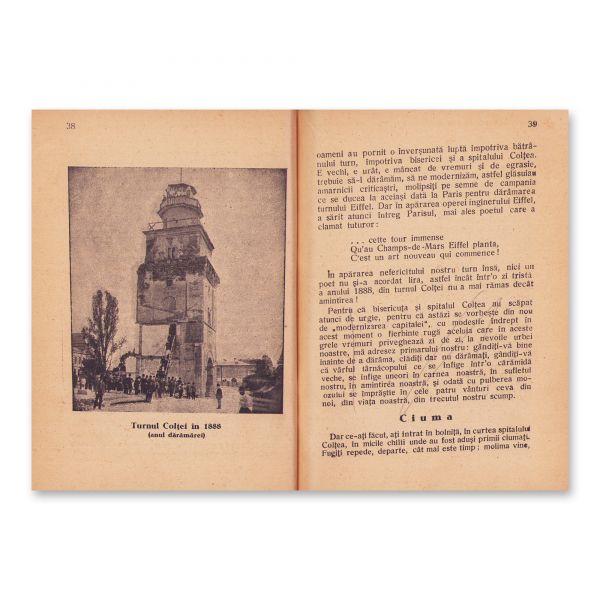 Două broșuri referitoare la București, 1896-1947, cu dedicații olografe 
