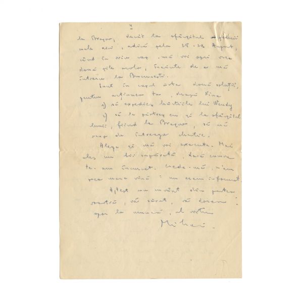 Mihail Sebastian, scrisoare către Mircea Eliade, 1935