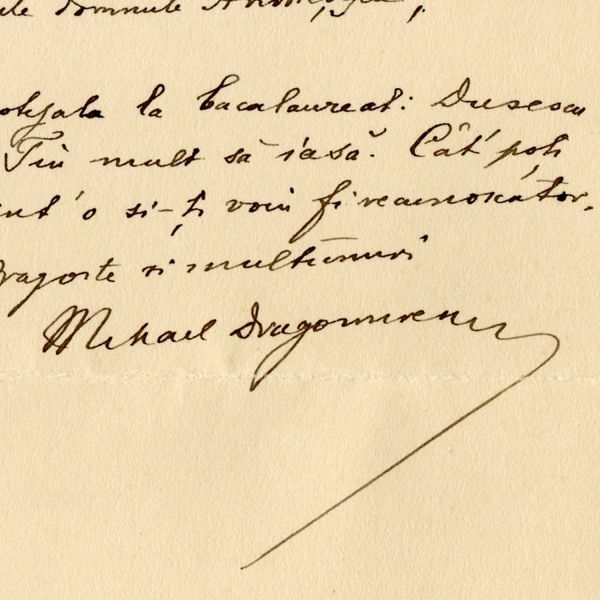 Mihail Dragomirescu, scrisoare către Ioan Andrieșescu