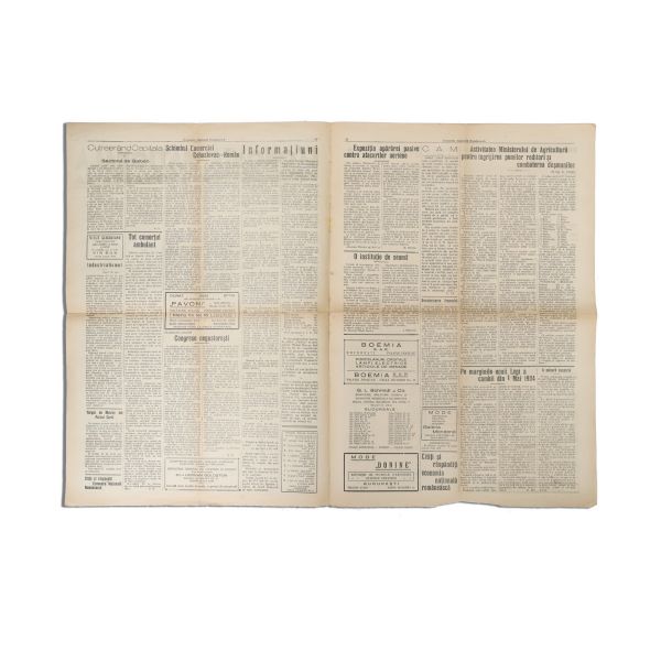 Publicația „Economia națională românească”, Anul I, Nr. 1, 25-31 august 1934 