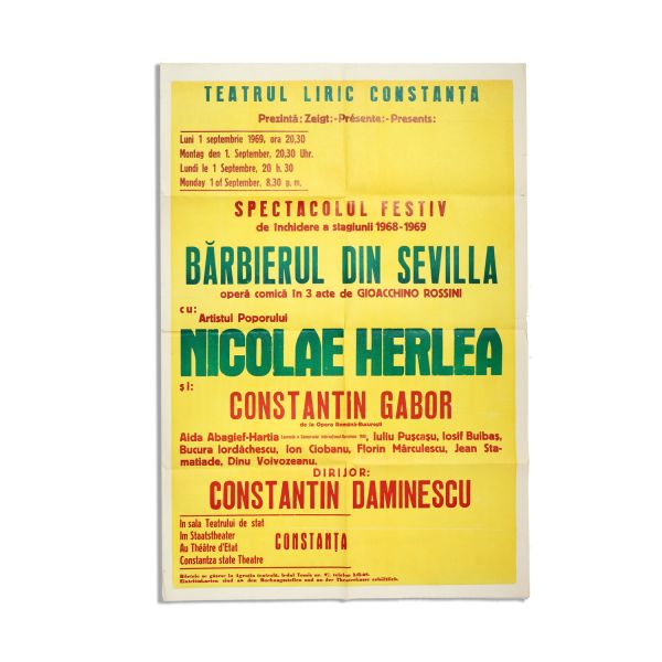 10 afișe ale unor spectacole din perioada anilor 1959-1985