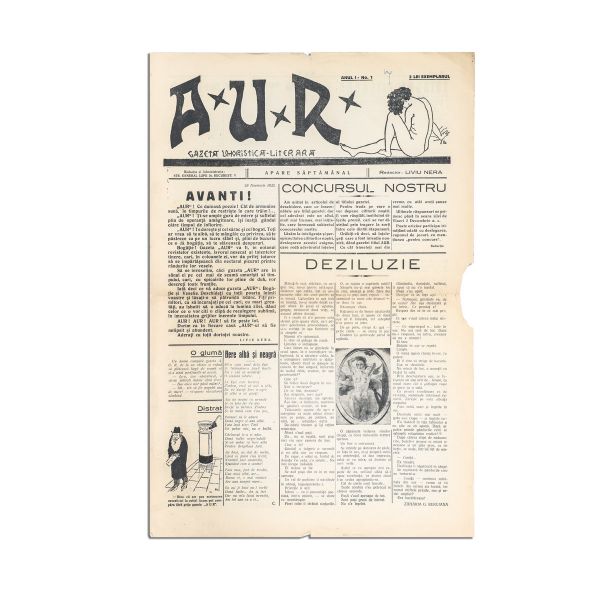Publicația „Aur”, Anul I, Nr. 1, 29 noiembrie 1932