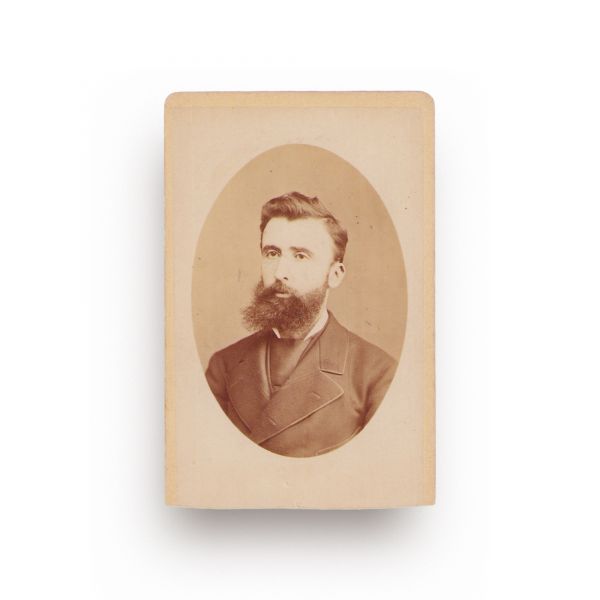 Christian Tell, fotografie format carte-de-visite, atelier Carol Popp de Szathmary