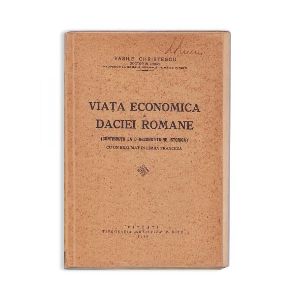 Vasile Christescu, Viața economică a Daciei Romane, 1929
