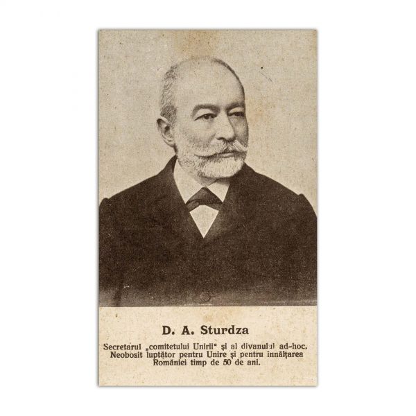 D. A. Sturdza,  fotografie tip carte poștală + semnătură olografă