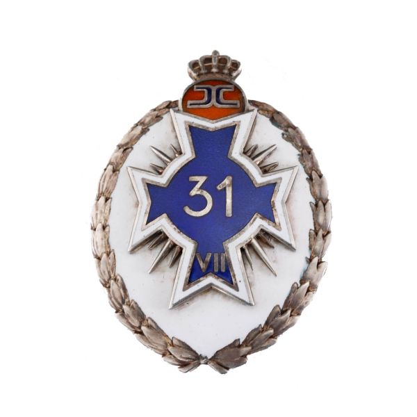 Insignă de 7 ani „Regimentul 31 Dorobanți”- Calafat
