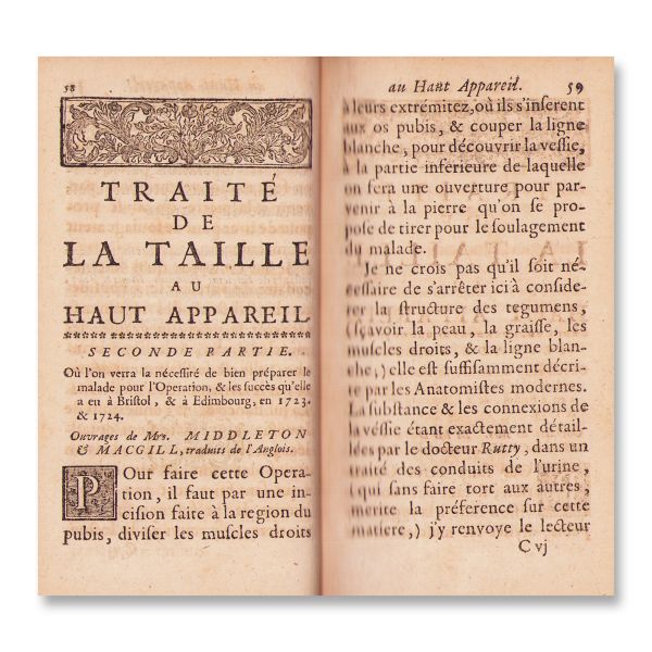 Sauveur François Morand, Tratat privind operația de extracție a calculilor urinari prin incizie superioară, 1728 