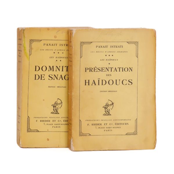 Panait Istrati, Domnitza de Snagov + Presentation des Haidoucs , cu dedicație pentru Paul Fontaine