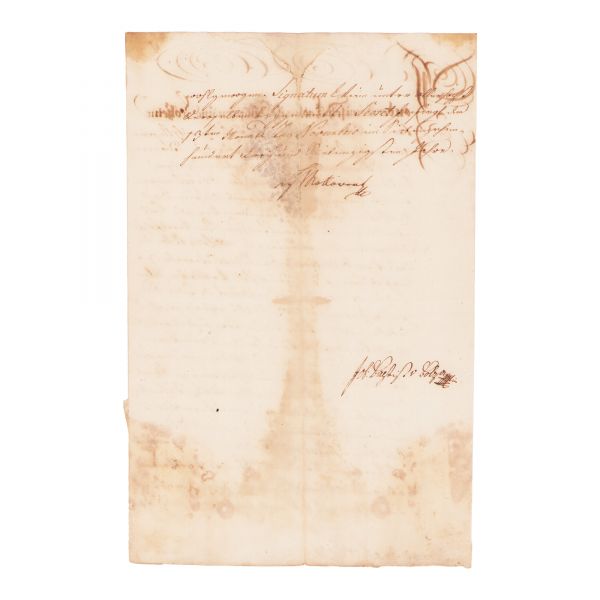 Maria Tereza, Medicamente pentru coloniștii din Banat, 1773, document cu sigiliu de hârtie 