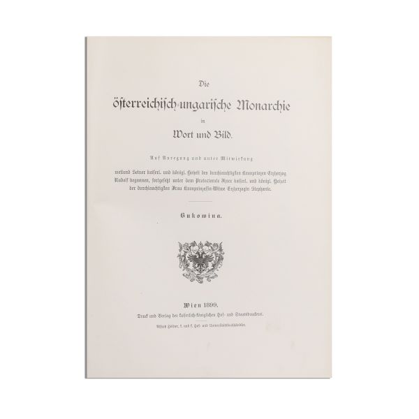 Monarhia Austro-Ungară în cuvânt și imagine, Bucovina, 1899