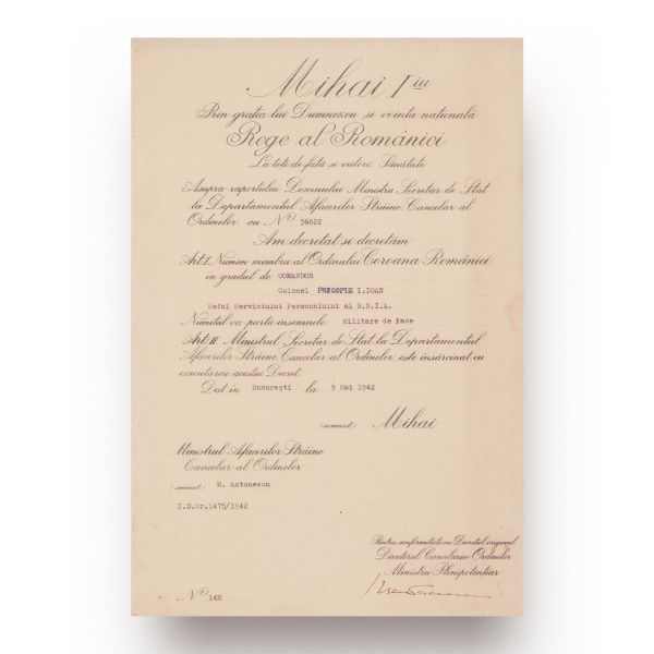 Colecție de 3 brevete, 1891-1942