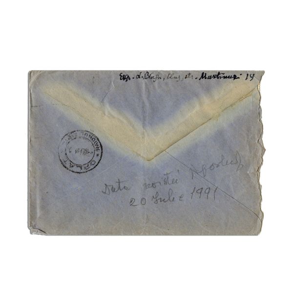 Lucian Blaga, scrisoare de dragoste pentru Elena Daniello, august 1953
