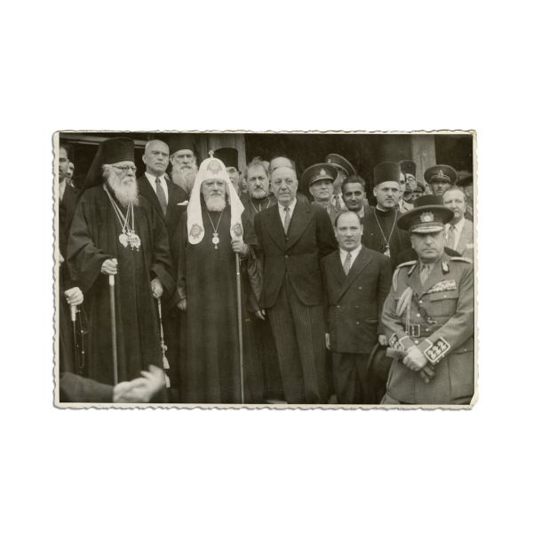Vizita în România a Patriarhului Alexei I al Moscovei, fotografie de epocă, 1947 