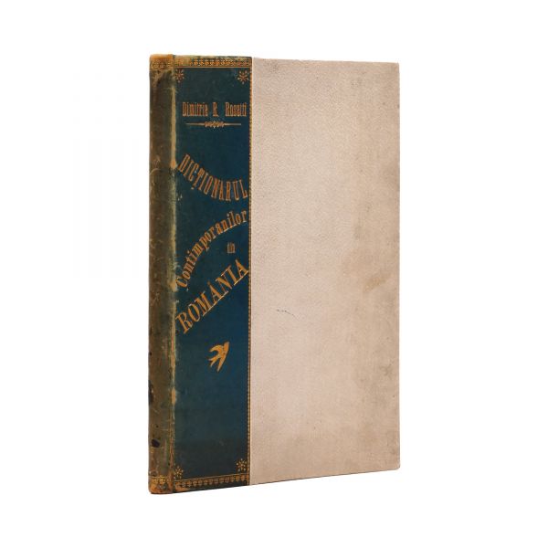 Dimitrie R. Rosetti, Dicționarul Contimporanilor, 1897, cu dedicație pentru dr. C. I. Anghelescu