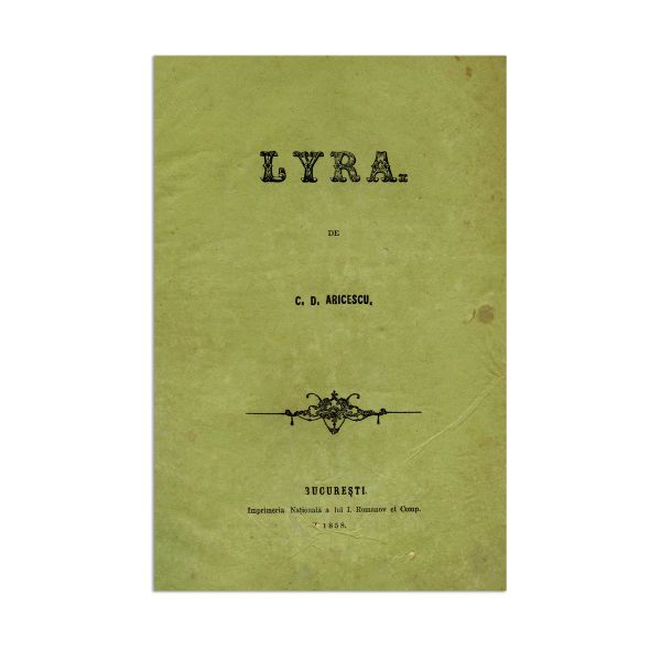 C. D. Aricescu, Lyra, 1858, cu semnătură olografă