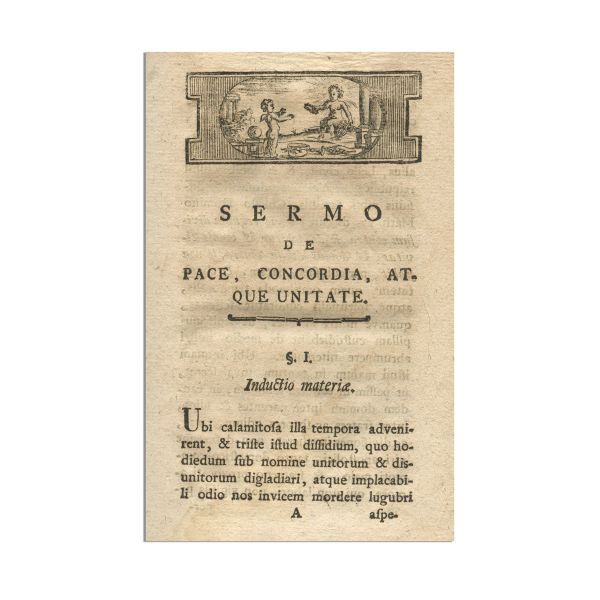 Nichita Horvat, Sermo, seu verum seculum, pacis concordiae atque unitatis, Viena, 1786 
