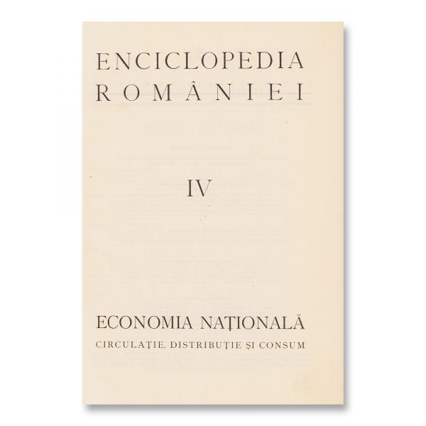 Enciclopedia României, 1938, patru volume 
