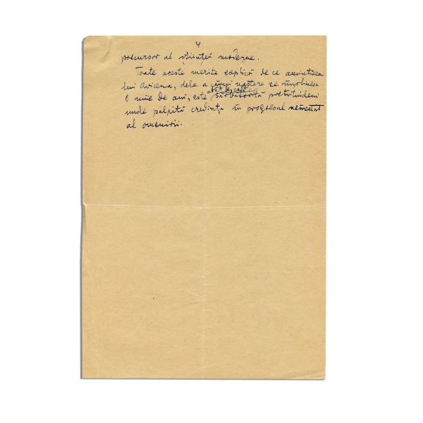 Lucian Blaga, „Avicena”, manuscris, 1952