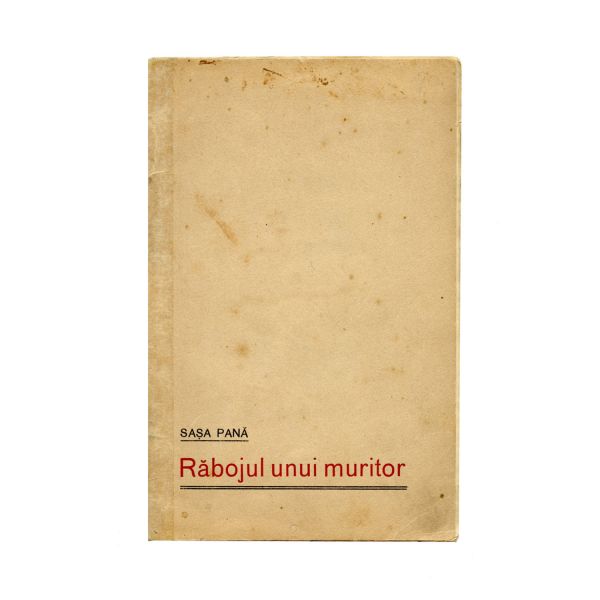 Sașa Pană, Răbojul unui muritor, 1926