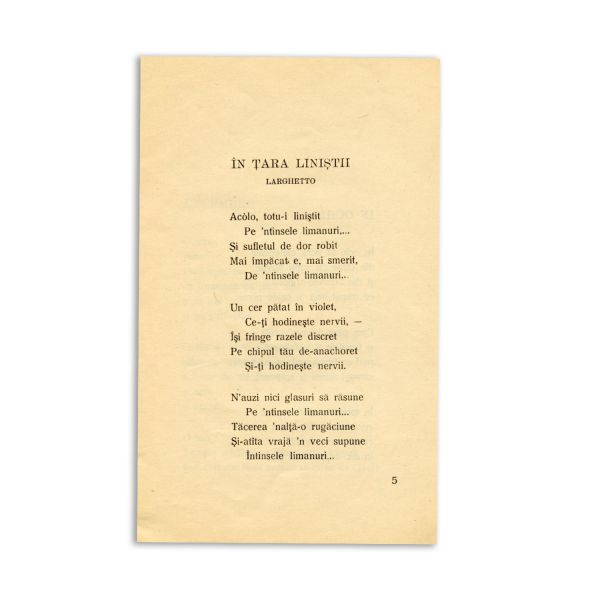 Sașa Pană, Răbojul unui muritor, 1926