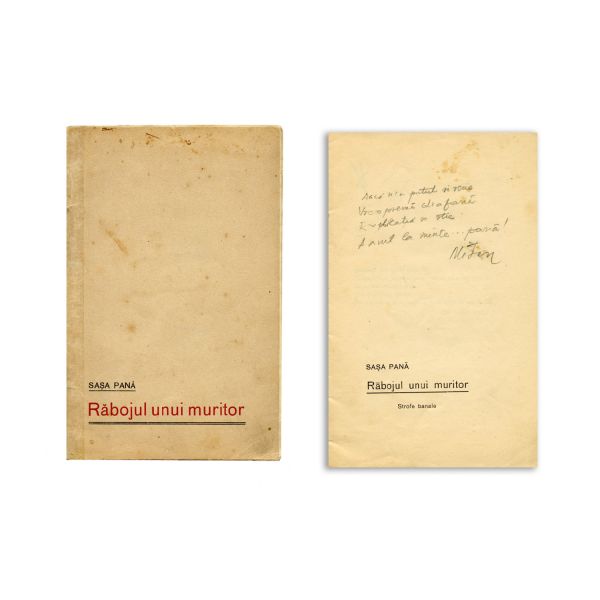 Sașa Pană, Răbojul unui muritor, 1926