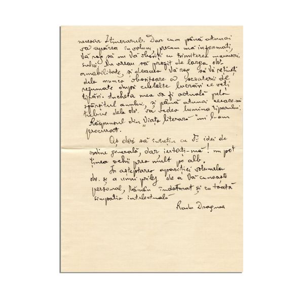 Radu Dragnea, scrisoare pentru Mircea Eliade, 11 iunie [1928]