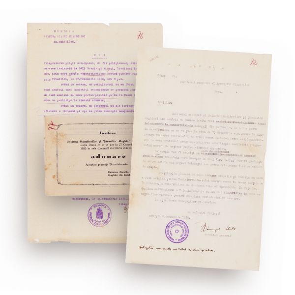 Trei documente privind Uniunea Muncitorilor și Țăranilor Maghiari din România, secția Ditrău, 1935
