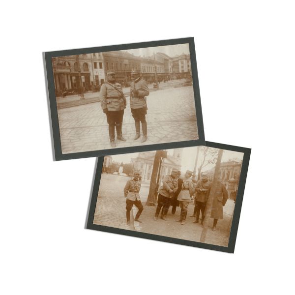 Traian Moșoiu la Budapesta, două fotografii de epocă, 1919